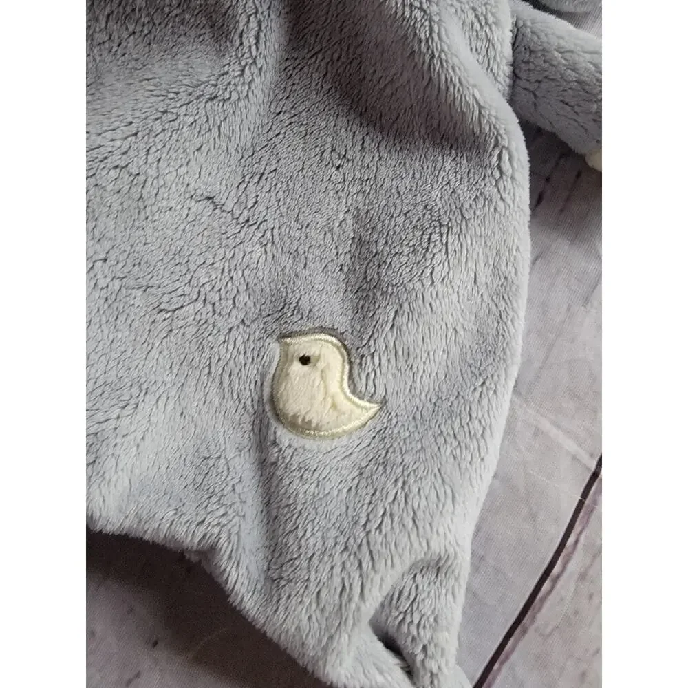 Douglas Baby Elephant Gray Plush Lovey Security Blanket Teether Ring Knotted